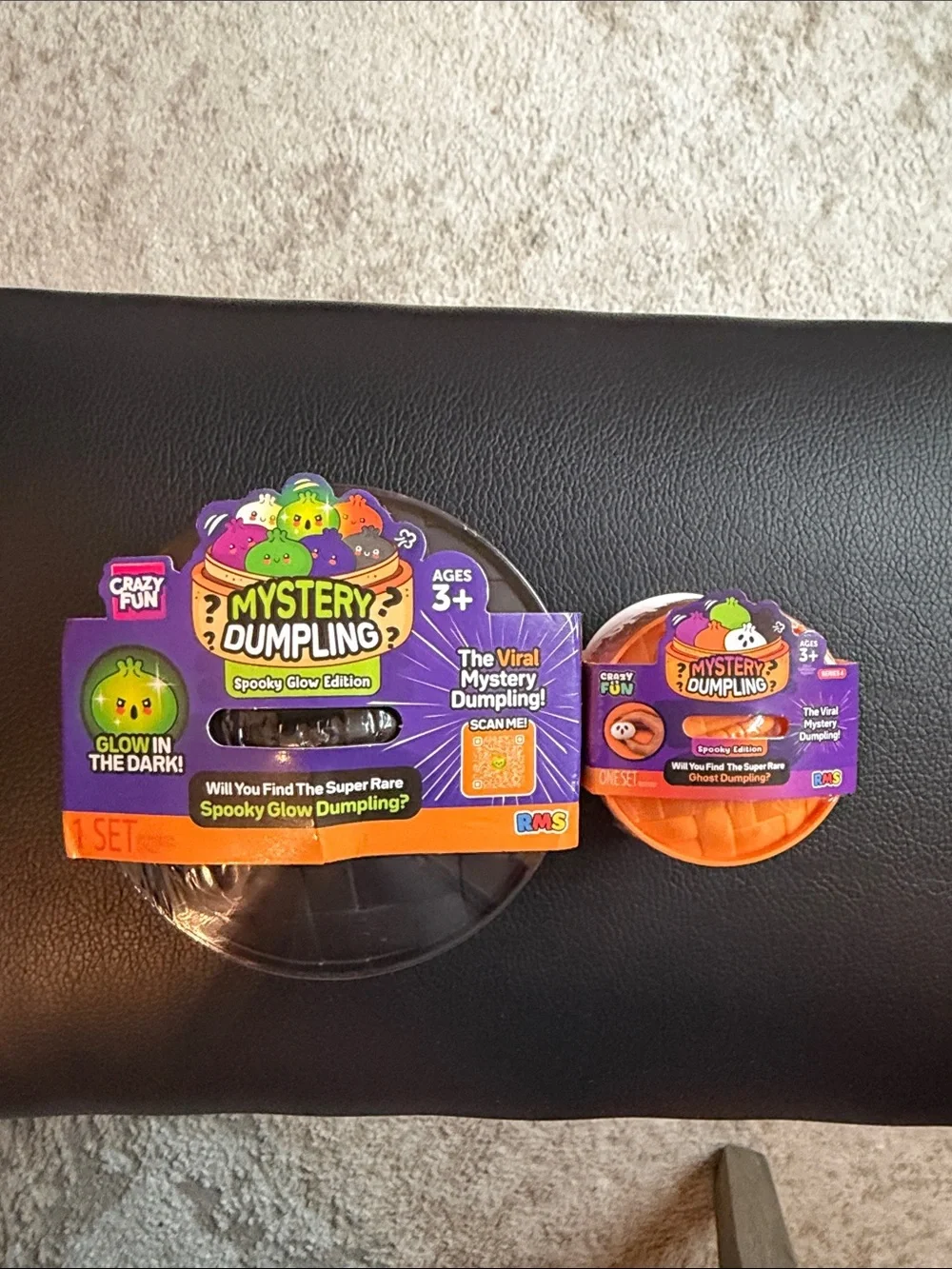 RMS Crazy Fun Mystery Dumpling Spooky Glow Mini Ghost Bao Bun Set Bundle Lot 2